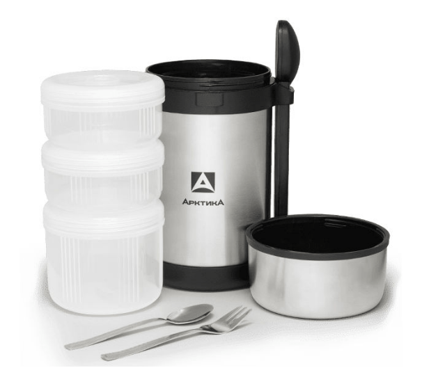 Термос АРКТИКА 403-1500 с контейнерами для еды 1.5л стальной Термос АРКТИКА 403-1500 с контейнерами для еды 1.5л стальной