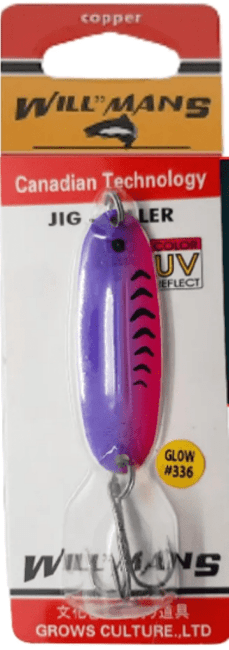 Блесна колеблющаяся GROWS CULTURE Will"mans Jig Killer 57мм 7гр #336 UV