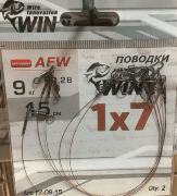 Поводок WIN 1х7 (AFW) 9кг 15см 2шт/уп T7-09-15 Поводок WIN 1х7 (AFW) 9кг 15см 2шт/уп T7-09-15