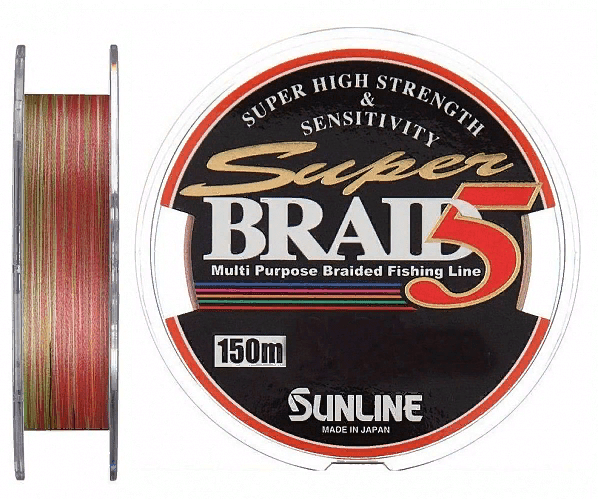 Плетёный шнур SUNLINE Super Braid 5HG 150м #0.6/0.128мм 4.0кг многоцветный Плетёный шнур SUNLINE Super Braid 5HG 150м #0.6/0.128мм 4.0кг многоцветный
