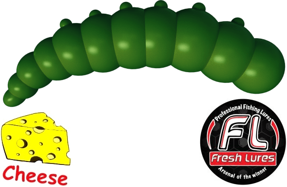 Силиконовая приманка FRESH LURES Junior 1.2”/30мм Сыр #124 14шт/уп Силиконовая приманка FRESH LURES Junior 1.2”/30мм Сыр #124 14шт/уп