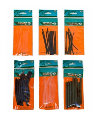 Трубка термоусадочная ТРИ КИТА Мастер Карп Ø2.0/1.0мм 10см 10шт/уп Трубка термоусадочная ТРИ КИТА Мастер Карп Ø2.0/1.0мм 10см 10шт/уп