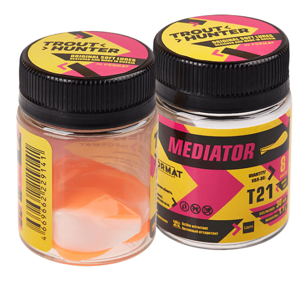 Силиконовая приманка IAM Trout Hunter Mediator 30мм #T21 1.1гр 8шт/уп