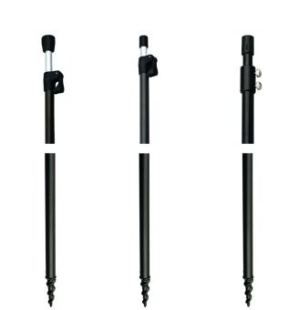 Подставка телескоп под удилище 1.5м Ø15мм для твердого грунта (с буром)