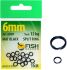 Кольцо заводное FISH SEASON Mat Black Split Ring тёмное матовое ф6мм 12кг 16шт/уп 6009-06F