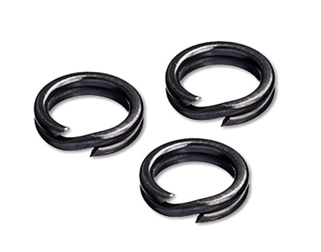 Кольцо заводное FISH SEASON Mat Black Split Ring тёмное матовое ф6мм 12кг 16шт/уп 6009-06F