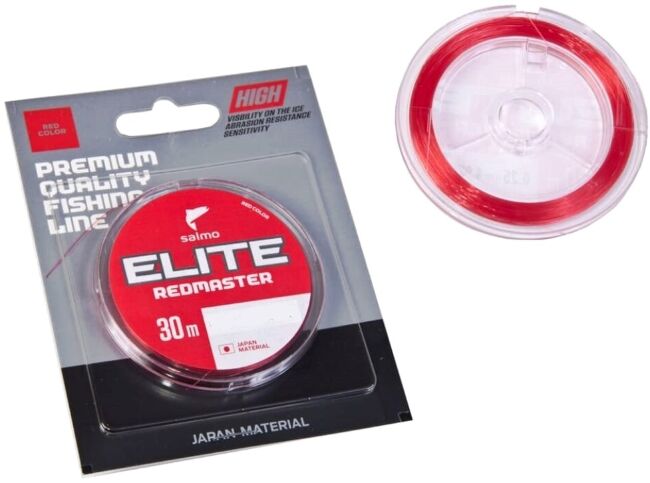 Леска монофил SALMO Elite RedMaster 30м 0.10мм 0.92кг красная 4512-010