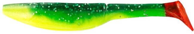 Виброхвост ALLVEGA Belly Dance Shad 10см 9.7г 5шт/уп #010RT salad green silver flake RT