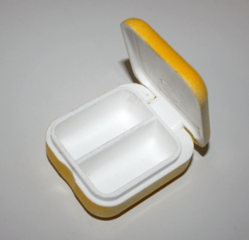 Мотыльница SLAVA двойная крашеная пенопласт большая