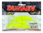 Приманка DS-BLEAK 90мм 5шт/уп, цвет (310) желтый, блестки черные