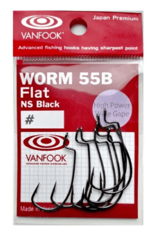 Офсетный крючок Vanfook Worm 55B № 1/0