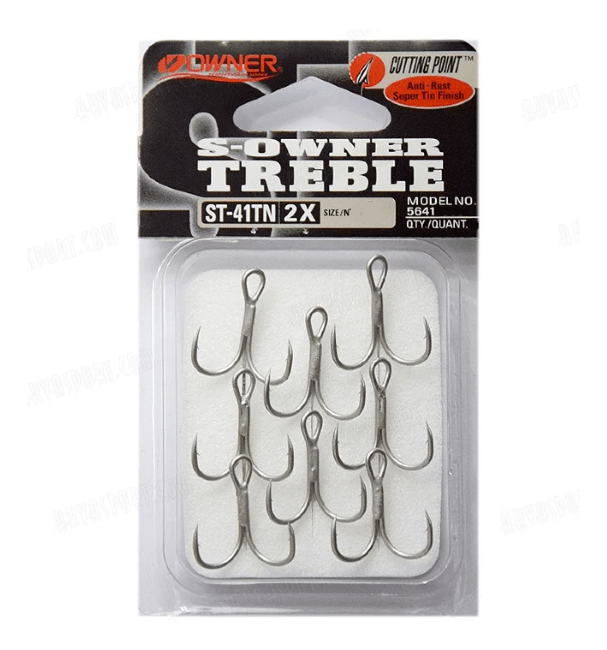 Крючок тройной OWNER 5641TN-02 ST-41TN олово кован 7шт/уп Крючок тройной OWNER 5641TN-02 ST-41TN олово кован 7шт/уп