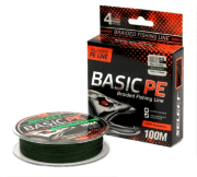 Плетёный шнур SELECT BasicPE X4 100м 0.22мм 30lb/13.6кг темно-зелен Плетёный шнур SELECT BasicPE X4 100м 0.22мм 30lb/13.6кг темно-зелен
