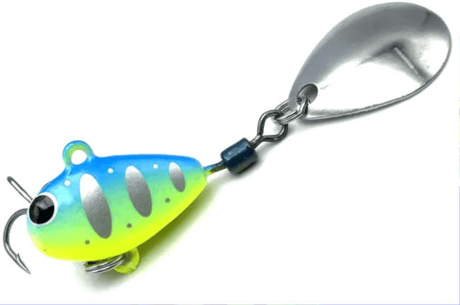 Тэйл-спиннер UF STUDIO Harricane 35гр 40мм #Blue Chart UV Тэйл-спиннер UF STUDIO Harricane 35гр 40мм #Blue Chart UV