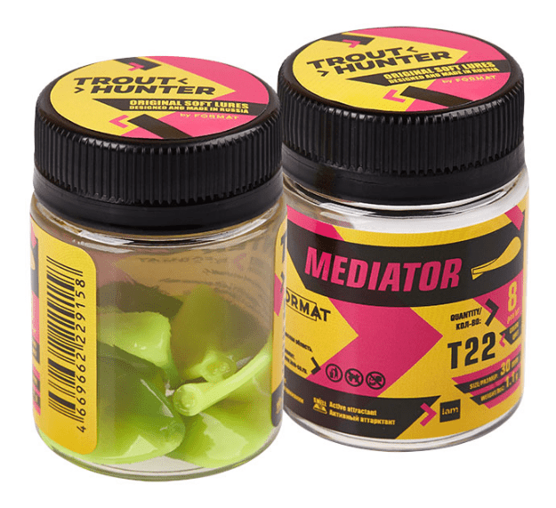 Силиконовая приманка IAM Trout Hunter Mediator 30мм #T22 1.1гр 8шт/уп