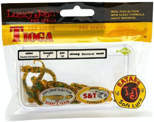 Виброхвост LUCKY JOHN Pro Series Tioga 2" 50мм #PA19 10шт/уп 140102-PA19 Виброхвост LUCKY JOHN Pro Series Tioga 2" 50мм #PA19 10шт/уп 140102-PA19