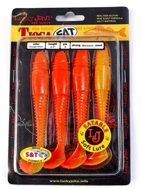 Виброхвост LUCKY JOHN Pro Series Tioga FAT 4.5" 114мм #T26 4шт/уп 140147-T26 Виброхвост LUCKY JOHN Pro Series Tioga FAT 4.5" 114мм #T26 4шт/уп 140147-T26