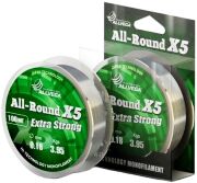 Леска монофил ALLVEGA  All-Round X5 100м 0,18мм 3,95кг прозрачная Леска монофил ALLVEGA  All-Round X5 100м 0,18мм 3,95кг прозрачная