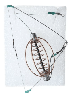 Универсальный карповый монтаж 2 крючка (коромысло) кормушка:арбуз 25гр