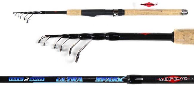 Спиннинг телескопический MIFINE Ultra Spark 2,10м 5-25гр 1015-210
