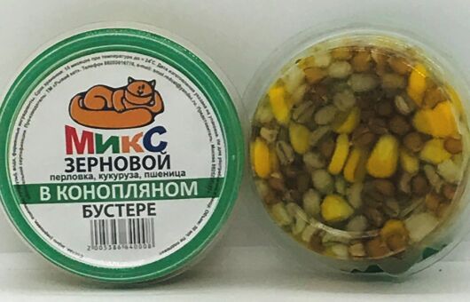 Насадка РЫЖИЙ КОТ Микс Зерновой (перловка, кукуруза, пшеница) в бустере Конопля 30мл Насадка РЫЖИЙ КОТ Микс Зерновой (перловка, кукуруза, пшеница) в бустере Конопля 30мл