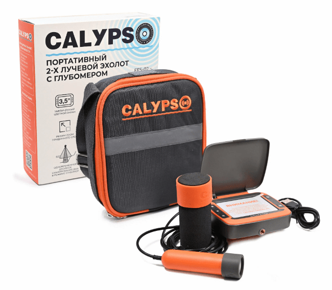 Портативный 2-х лучевой эхолот с глубомером ТМ CALYPSO модель FFS-02 COMFORT PLUS Портативный 2-х лучевой эхолот с глубомером ТМ CALYPSO модель FFS-02 COMFORT PLUS