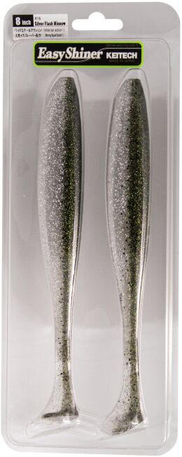 Виброхвост KEITECH Easy Shiner 8" #416 Silver Flash Minnow 20см 2шт/уп Виброхвост KEITECH Easy Shiner 8" #416 Silver Flash Minnow 20см 2шт/уп
