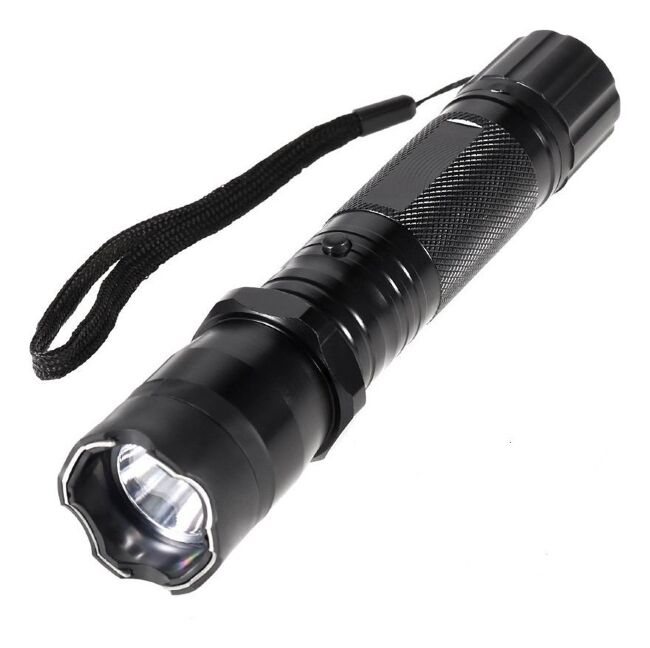 Фонарь ручной 2 в 1, черный, 3 бат ААА