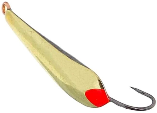Блесна зимняя ПИРС "Малёк большой"латунь 1.7гр кр.одинарный KUMHO#10