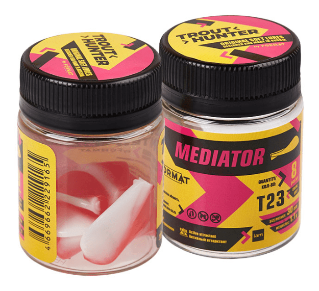 Силиконовая приманка IAM Trout Hunter Mediator 30мм #T23 1.1гр 8шт/уп