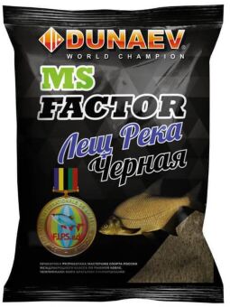 Прикормка DUNAEV MS Factor 1кг Лещ Река Черная Прикормка DUNAEV MS Factor 1кг Лещ Река Черная