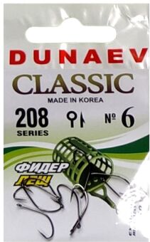 Крючок DUNAEV Classic 208 #6 10шт/уп Крючок DUNAEV Classic 208 #6 10шт/уп
