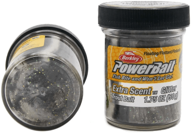 Паста форелевая Berkley Powerbait Extra Scent Glitter Trout Bait (50г) Black/White 1004940