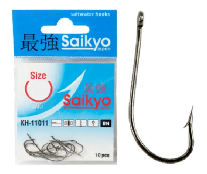 Крючок SAIKYO KH-11011 O'Shaughnessy BN №10 10шт/уп Крючок SAIKYO KH-11011 O'Shaughnessy BN №10 10шт/уп
