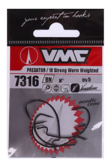 Крючок офсетный VMC 7316 BN №4/0 кованый 5шт/уп Крючок офсетный VMC 7316 BN №4/0 кованый 5шт/уп