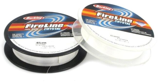 Плетеный шнур зимний BERKLEY FireLine Fused Micro Ice Crystal 45м 0.15мм 7.9кг (EFLIPS15-CY)