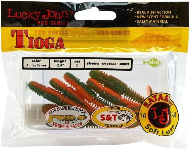 Виброхвост LUCKY JOHN Pro Series Tioga 2.9" 74мм #T56 7шт/уп 140103-T56