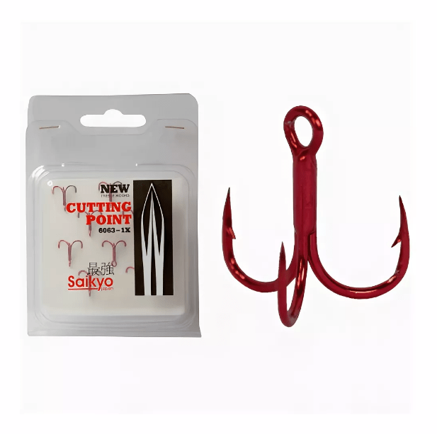 Крючок тройной SAIKYO 6063-1X-CP R №14 10шт/уп Крючок тройной SAIKYO 6063-1X-CP R №14 10шт/уп