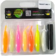 Силиконовая приманка TROUT ZONE Ribber Pupa 2,3 МИКС-1 Сыр Силиконовая приманка TROUT ZONE Ribber Pupa 2,3 МИКС-1 Сыр