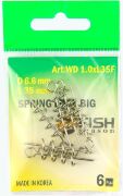Спираль для силикон приманок FISH SEASON с направляющей ухо 6мм, дл. 35мм: 6шт/уп Спираль для силикон приманок FISH SEASON с направляющей ухо 6мм, дл. 35мм: 6шт/уп
