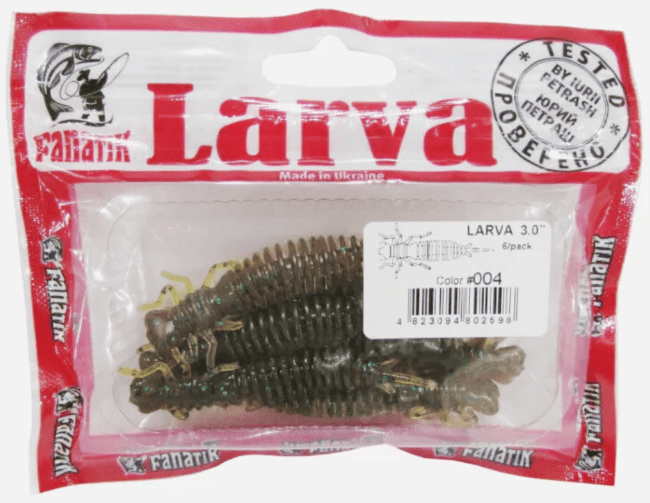 Cиликоновая приманка Fanatik Larva 3.0 (7.5cм) 004
