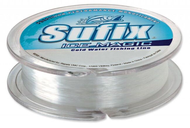 Леска монофил SUFIX Ice Magic прозрачная 30м 0.085мм 0.9кг Леска монофил SUFIX Ice Magic прозрачная 30м 0.085мм 0.9кг