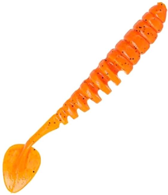 Приманка DS-SHAD 90мм 5шт/уп, цвет (250) морковный, блестки черные