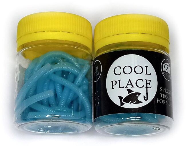 Силиконовая приманка COOL PLACE Доширак 100мм Сыр #11C GLOW голубой 12шт/уп