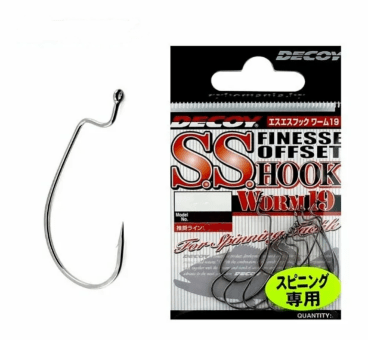 Крючок офсетный DECOY Worm19 S.S. Hook #2 9шт/уп Крючок офсетный DECOY Worm19 S.S. Hook #2 9шт/уп