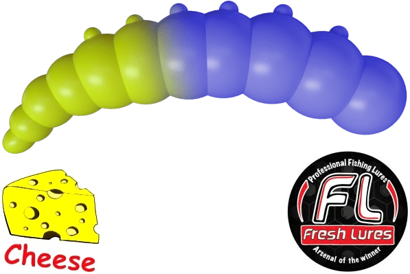 Силиконовая приманка FRESH LURES Junior 1.2”/30мм Сыр #220 14шт/уп