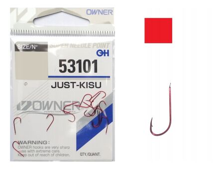Крючок OWNER 53101-10 Just-Kisu лопатка красный 15шт/уп Крючок OWNER 53101-10 Just-Kisu лопатка красный 15шт/уп