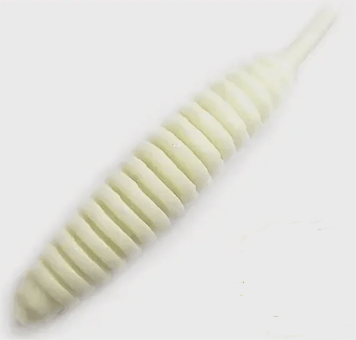 Силиконовая приманка TROUT ZONE Ribber Pupa 1.8" белый сыр 10шт/уп Силиконовая приманка TROUT ZONE Ribber Pupa 1.8" белый сыр 10шт/уп