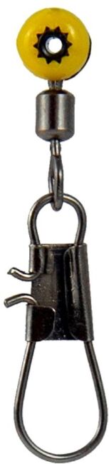 Застежка с вертлюжком FISH SEASON Plastic Head Snap №M 14кг 5шт/уп 5011-MF