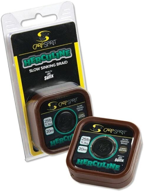 Поводковый материал CARP SPIRIT Herculine Braid 20м 25LB/11.3кг Camo Brown